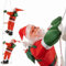 Ruhhy Kletternder Weihnachtsmann auf der Leiter mit 2 Nikolaus Weihnachtsdekoration für Indoor & Outdoor Wetterfest 120 cm 22519