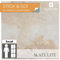 Slate-Lite Stick & Go Lot de 6 carreaux de placage en pierre, 30 x 60 cm, surface en pierre naturelle, installation facile, plusieurs options de couleur (blanc)