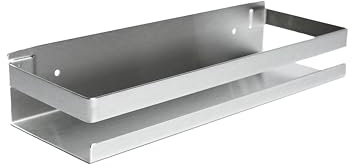 DOESS Duschkorb - Badregal - Badezimmerkorb - Duschregal - Shampoo-Regal - Rechteckiger Duschkorb - Duschregal ohne Bohren (Silber, 30 cm)