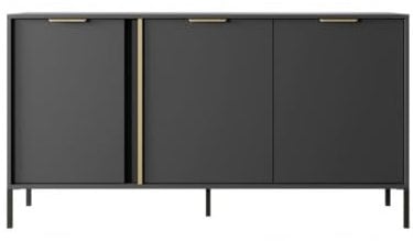 Palmer Kommode 153,1 x 39,5 x 81,4 cm Anthrazit