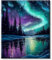 Malen nach Zahlen Erwachsene, DIY Handgemalt Aurora Ölgemälde Kit, Paint by Numbers Adult Mit 3 - Pinseln und Acrylfarbe knitterfreie leinwand Kit - 40 X 50 CM