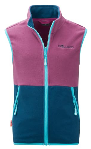 Trollkids Kids Kjerag Vest 128, bright berry