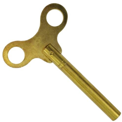 TAURISH Extra langer Universal-Uhrenaufziehschlüssel aus Messing für antike Vintage-Uhren – Schlüssel für mechanische Uhr (Schlüssel Nr. 7–4,00 mm Innendurchmesser)