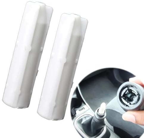 Pomo Cambios Marcha para Laguna II 2001-2008, Pomo De Cambio Marchas 6 Velocidades Palanca Cambios Funda Interior para Bolígrafo Adaptador Manillar Cuero Perilla Cambio Marchas(2pcs Inner Sleeve)