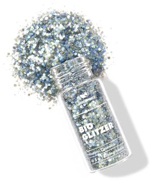 Birkenspanner Bio-Glitzer | Biologisch Abbaubar | Plastikfrei | Einfach auftragen | Lange glänzen | Made in Germany | 5g Mixed | Blaubarschbub