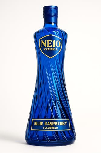NE10 Blue Raspberry Vodka 70cl – Bold Flavoured British Vodka – Smooth Premium Spirit – Ideal for Cocktails, Shots & Gifts – Distilled in the UK