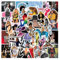 50PCS Pop Singer Stickers, Music Albums Theme Cool Trendy Vinyl Waterproof Decal for Scrapbook Laptop Notebook Skateboard, Teens and Girls