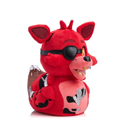 TUBBZ: FNAF - Foxy Pirate Animatronic Duck Plush Collectable Toy 20 cm | Official FNAF Merchandise – Pirate Animatronic Plushie, Soft Stuffed Toy, Gaming Fan Decor & Novelty Gift