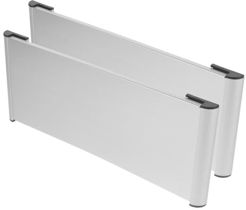 jojofuny 2 Pièces Plaque de Signalétique Aluminium de Support de Panneau de Bureau Personnalisable pour Porte et Informations de Salle