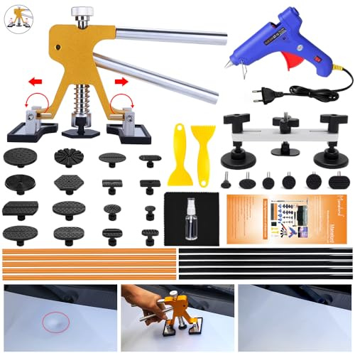 Manelord Auto Ventouse Carrosserie et Debosselage Carrosserie, Car Kit Debosselage sans Peinture Debosselage avec Marteau Carrossier