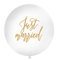 Ballon 1m, Just married, weiß
