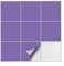 Kiwistar Fliesenaufkleber Lavendel Seidenmatt - 15,1 x 15,1 cm - 50 Stück - Klebefliesen Fliesenmuster Stickerfliesen Wandfliesen überkleben