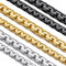 Suplight Damen Herren Klassische Kette 20/51cnm Ankerkette Venezianierkette 18k vergoldet 6mm breit Ersatzkette Unisex Jungen Mädchen Halskette Modeschmuck Geschenk