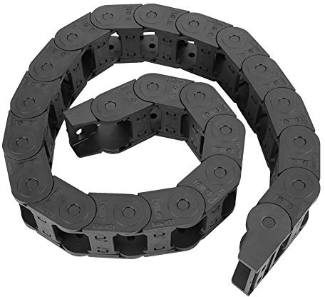 Kabelschleppkette Schwarz Nylon Drahtbrücke Typ Offen Beidseitig 25x38mm 1 Meter Zubehör für 3D-Drucker Tankschleppkette