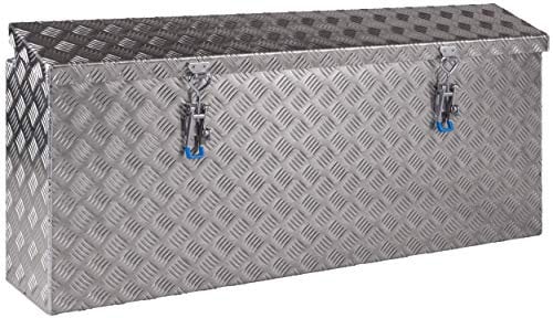 Seitenkasten Staukasten Staubox Werkzeugkasten aus Aluminium Riffelblech B 1130 x H 480 x T 220 mm Made in Germany Anhänger ohne Befestigungsmaterial