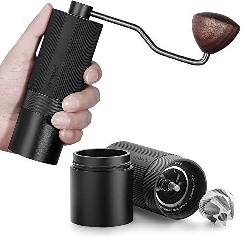 Normcore Manual Coffee Grinder V1.1, Hand Coffee Grinder, CNC 38mm Conical Burr, Internal Adjustable Setting, Burr Coffee Grinder, Capacity 25g