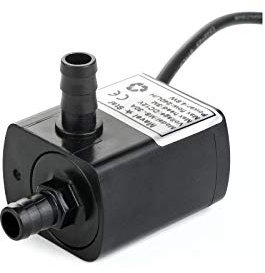 12v Dc Small Water Pump, 63 GPH Mini Submersible Pump for Pc Water Cooling, Small Water Fountain, Water Fall, Aquarium, Pet Drinking System, Irrigation System and Other Water Circulation Applications