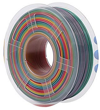 Yimihua Rainbow Pla Filament 1,75 Mm Farbverlauf 3D-Drucker Regenbogen Filament Mischfarbe FDM Filament EIN Tablett Aus Mehrfarbendruck PLA1 Kilogramm Spulendruckmaterial Filament Buntes Filament