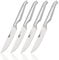 Furi Pro Serrated Steak Knives 4 pc Set, Four Premium Knives for a Superior Cutting Performance, Serrated Stainless Steel Blades and Ergonomic Reverse-Wedge, Anti-Fatigue Handle for a Safe Grip