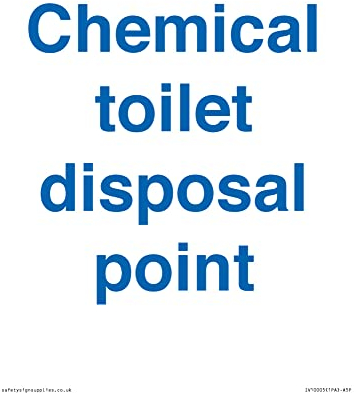 Schild zur Entsorgungsstelle von Chemical Toilet – 150 x 200 mm – A5P