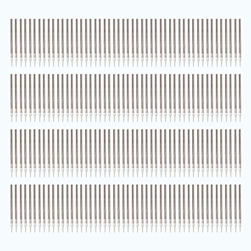 BQLZR Diamant-Frässtifte, 0,5 mm, silberfarben, 200 Stück