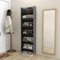 Tidyard 2 STK. Schuhschrank Hängend, Schuhregal Wandmontage, Schuhorganizer, Schuhregal Wand mit Kippböden Ausgestattet Holzwerkstoff Hochglanz-Grau 60x18x90 cm