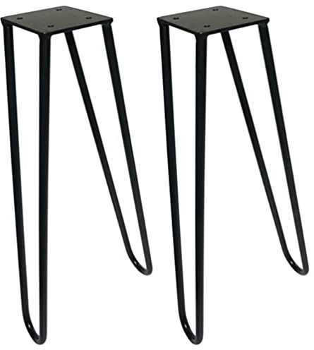 Veemoon 2stücke Haarnadel Tischbeine Metallmöbel Füße Stabiler Tischgestell Für Couchtische Robuste Unterstützung Für Möbelprojekte Höhe