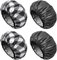 Aquior Large Shower Caps, 4-Pack Premium Soft Silky Satin Reusable Hair Cap For Long Hair and Big Hairstyles