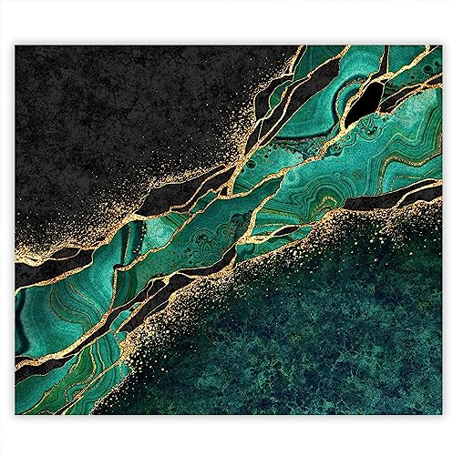 SMTDeco Herdabdeckplatte Ceranfeld Abdeckplatte Herdabdeckung Herdplatten Abdeckungen Induktionskochfeld 60x52 cm Einteilig Marmor Grün