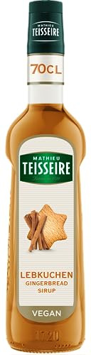 Mathieu Teisseire Lebkuchen-Sirup, Für Getränke, Erfrischungsgetränke, Cocktails, Kaffee und Desserts, 70cl Flasche