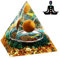 Weigudoc Pietre Chakra Reiki Piramide di Orgonite, Ametista Albero della Vita, Pietre preziose curative per Meditazione curativa dei Chakra Decorazione Domestica Che attira ricchezza (1)