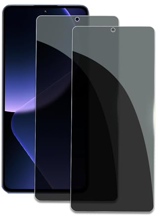 2 Piezas Protector Pantalla Privacidad para Xiaomi 13T/13T Pro, Privacidad Cristal Templado Anti Espía, dureza 9H, Anti Arañazos, Sin Burbujas, Antihuellas, Ultra Resistente
