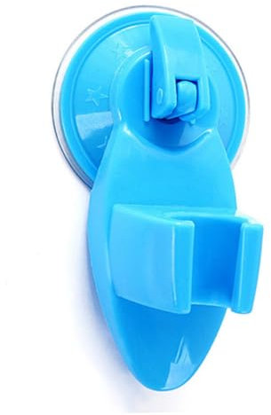 DRESSOOS Duschkopfsitz Duschfutterhalter Saugduschkopf Für Badezimmer Feste Duschhalterung Duschkopfhalterung Blau