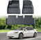 ECOZEN für Tesla Model 3 Highland 2024 2025 Fußmatte, TPE Gummi Anti-Rutsch Fußmatte, Innenschutz, Wasserdicht und geruchsneutral, Allwetter Bodenschutzmatte für Tesla Model 3