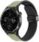 Koelaa 22mm Bracelet Compatible avec Amazfit Bip 5/Cheetah/Cheetah Pro/GTR 4/3 Pro/2 eSIM/2e/Pace/Stratos 3, Bracelet de Montre Magnétique en Cuir de Silicium-Vert Foncé