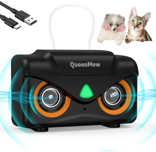 Bubbacare Antibell für Hunde mit 15M Reichweite, Leises Mini Anti-Bell-Gerät mit 2 Lautsprechern, 3 Modi Automatisch Ultraschall Hunde Bellen für Große Kleine Hunde, den Hund des Nachbarn Dog