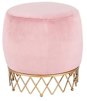 Hocker Fußhocker Rosa Sofa a Haushalt Schuh Umkleiden Umkleideraum Umkleiden Pouf