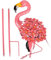 Flamingo-Dekoration - Solarleuchten für den Außenbereich, leuchtende Flamingo-Ornamente | Rosa Flamingo-Gartendekorationen, Rasen-Ornamente, dekorative Solarleuchten, Garten, Dec