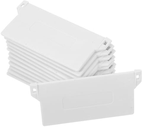 TOPBATHY Vertikale Jalousie Bodenplatten Kunststoff 89mm 12 Stück Vorhangzubehör Für Vertikalvorhänge Fensterläden