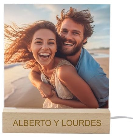 CALLE DEL REGALO Lámpara Personalizada para Decoración (Cuadrada)