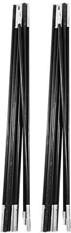 Zeltstangen, Zeltstangen-Reparaturset, 4,9 M, Fiberglas, Camping-Zeltstangenstangen, Outdoor-Stützstangen, Ersatz-Zeltstangen, Fiberglas für Plane, Zelt, Markise, Campingrahmen-Set