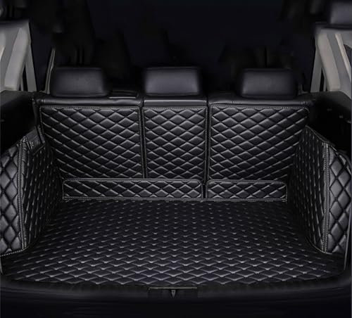 YUUSA Funda Maletero Coche para Toyota Verso-S 2010-2015, Cobertura Completa Impermeable Antideslizante Antimanchas Bandeja Forro Protector,A Black