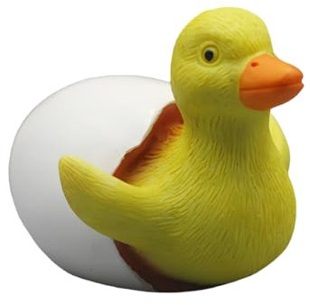 zwxqe Duck Statue Ornaments, Small Resin Ducks, Decorative Sculpture, 3.38×2.44×2.44in Hatching Duckling Toys for Nursery, Desk, Shelves, Garden, Home Decor Decorations