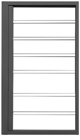 XILYZMO Feststehendes Kinder- Fenstergitter Einbruchschutz Sicherheitsfenster Sicherheitsgitter Mit Gaze Aluminiumlegierungsrahmen PC-Glas Schutzgitter Für Hotel Clubhaus Büro(40x60cm)