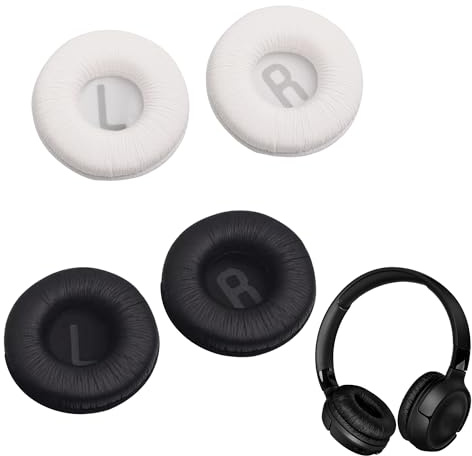 2Pairs Earpads Cushions for Sony Headphone 70MM Replacement Ear Pads | Compatible with Sony MDR-ZX110 ZX110NC ZX100 WH-CH500 CH510 CH520 JBL Tune 450BT 500BT 510BT 600BTNC 660NC JR310BT(2 Colors)