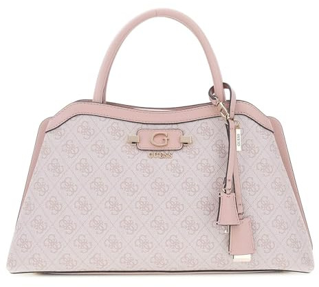 GUESS borsa a tracolla borsetta Lindsey Girlfriend Satchel Orchid Logo rosa antico