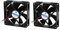 sourcing map 2Stk 92x25mm DC 24V 0.18A CPU Kühlkörper Lüfter Ventilator Schwarz Strom 3.6W DE de