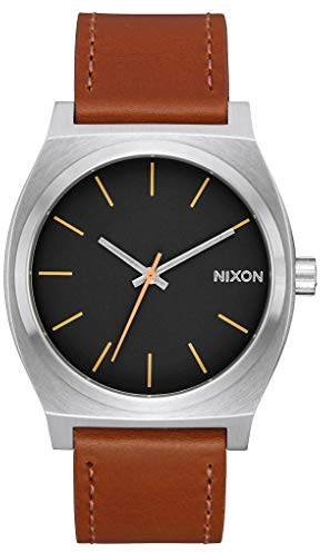Nixon Unisex Erwachsene Analog Quarz Uhr mit Leder Armband A045-2455-00