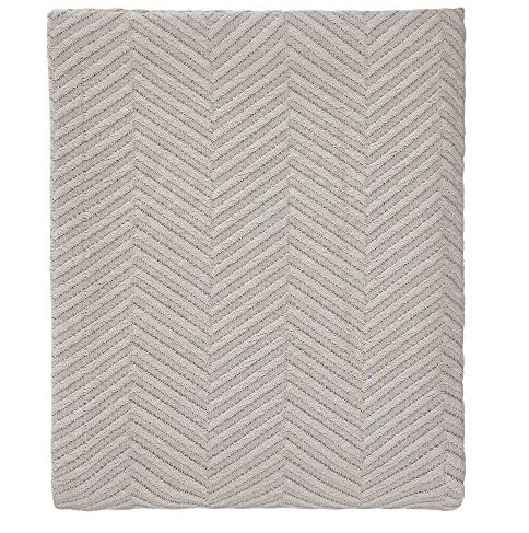 URBANARA Tagesdecke Lixa – 100% Reine Baumwolle, Grau-Melange, texturiertes Fischgrat – 240 x 265 cm, Überwurf, Decke, Bettüberwurf, Sofaüberwurf, Baumwolldecke
