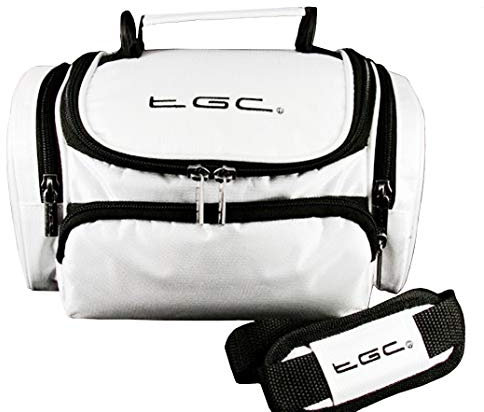 TGC ® Large Camera Case for Flip Video Ultra High Definition Camcorder (8GB) Plus Accessories (Cool White)